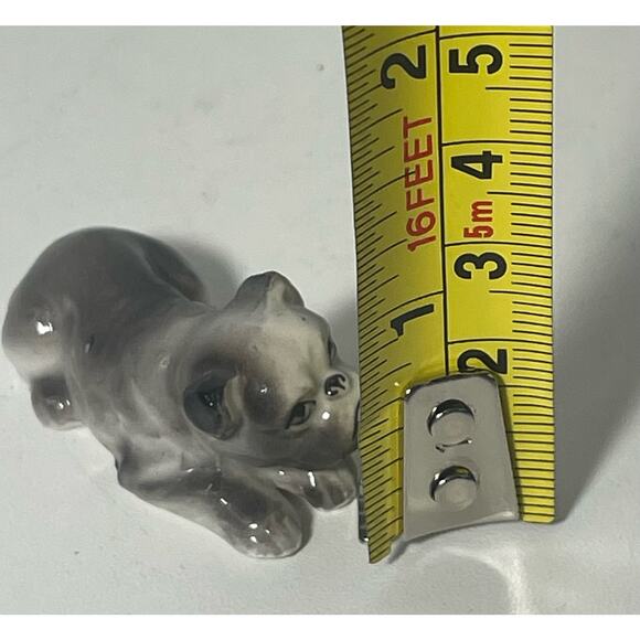 Vintage Miniature Bone China Bulldog Dog Figurine - Picture 6 of 6